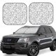 thumbnail image 1 of Balery Black White Music Parasol para parabrisas de coche de 2 piezas | Parasol plegable para parabrisas delantero de coche para la mayoría de sedanes-Large, 1 of 6