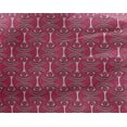 thumbnail image 4 of oneOone Georgette Viscose Fabric Curve & Circle Block Print Fabric By The Yard 42 Inch Wide, 4 of 4