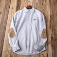 thumbnail image 2 of XDZJLR Men Shirts Casual Solid Color Loose Handsome Long Sleeved Plus Size Fashionable Tops, 2 of 4