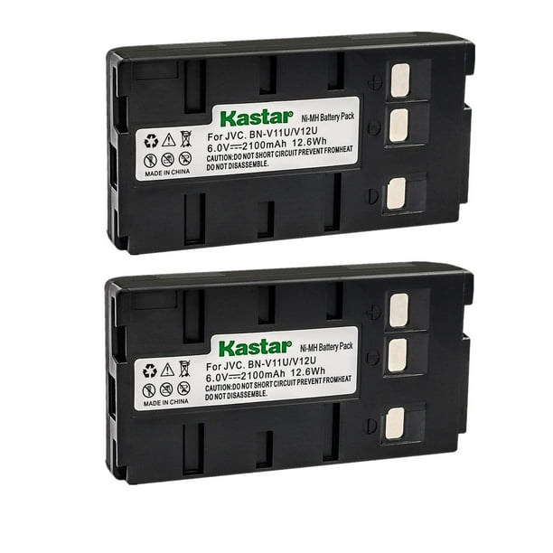 Batería Kastar Ni-MH de 6 V, 2100 mAh, paquete de 2 unidades para JVC y Panasonic