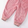 thumbnail image 4 of UAMVSH Baby Girl Winter Clothes Toddler Fleece Jumpsuit Fuzzy Warm Button Up Long Sleeve Hooded Romper One Piece Outfits 1-10Y, 4 of 7