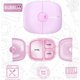 thumbnail image 4 of Lonchera Infantil con Cubiertos, 3 Compartimentos, Porciones Ideales, Bandeja de Plástico Extraíble sin BPA, a Prueba de Fugas, Pink, 4 of 5