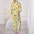 thumbnail image 6 of Wukai Colorful Rabbit Print Women's Pajama Set - Soft Long Sleeve Sleepwear for Comfort and Style-X-Large, 6 of 9