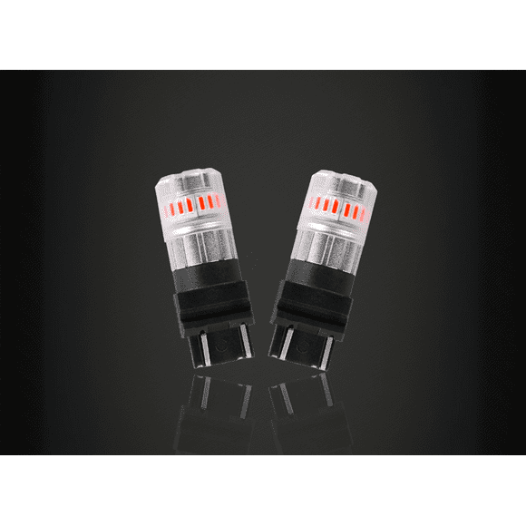 ARC Lighting Tail Light Bulb 3121R Eco Series; WT21W Philips 3020 High Power LED; Red; 600 Lumens; 9 To 16 Volt DC; Set Of 2
