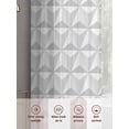 thumbnail image 6 of Abstract Geometric Triangle Gradient Gray Sheer Curtains 84 Inches Long 2 Panels Light Filtering Semi Sheer Window Curtains Drapes for Bedroom Living Room 52"x84"&nbsp;2&nbsp;&nbsp;Panels, 6 of 7