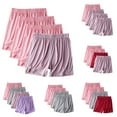 thumbnail image 3 of WCMZJ 4 Pack Modal Shorts for Women Ultra-Soft Lounge Shorts Comfy Elastic Waist Pajama Shorts (Available In Plus Size) Watermelon Red 3XL, 3 of 3