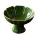 thumbnail image 2 of Frutero de cerámica con base decorativa para encimera de cocina, bandeja de frutas con forma de loto. Verde, 2 of 9