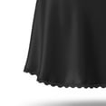 thumbnail image 4 of Women's High Waisted Mini A-Line Skirt Delicate Scalloped Lace Trim Hem Satin Silk Feel Short Skirt Elegant Chic Casual Daily Wear Flattering Soft Skirt, 4 of 5