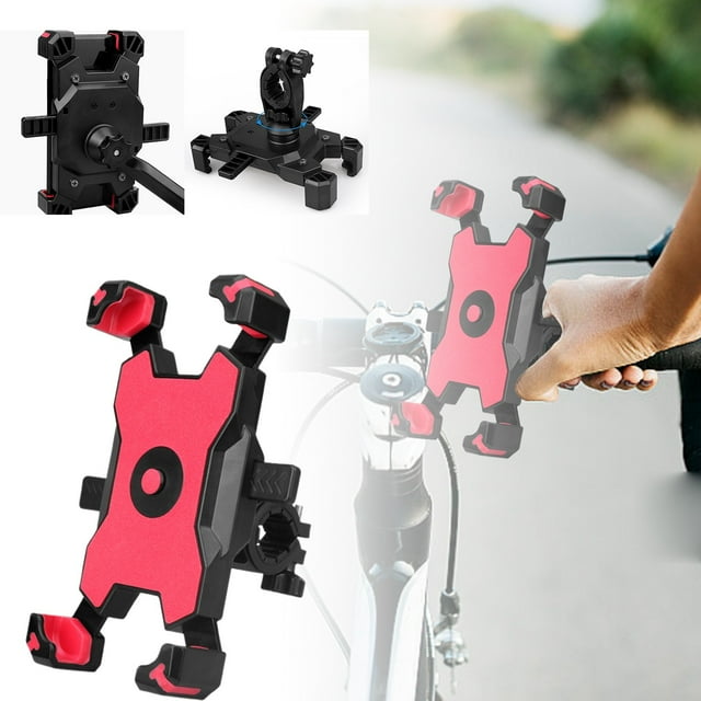 Universal Bike Phone Holder for Secure Cycling Adjustable and Easy To Install Smartphone Mount for Handlebar Compatible with 3.5 6.8 Inch Devices Sturdy and Design