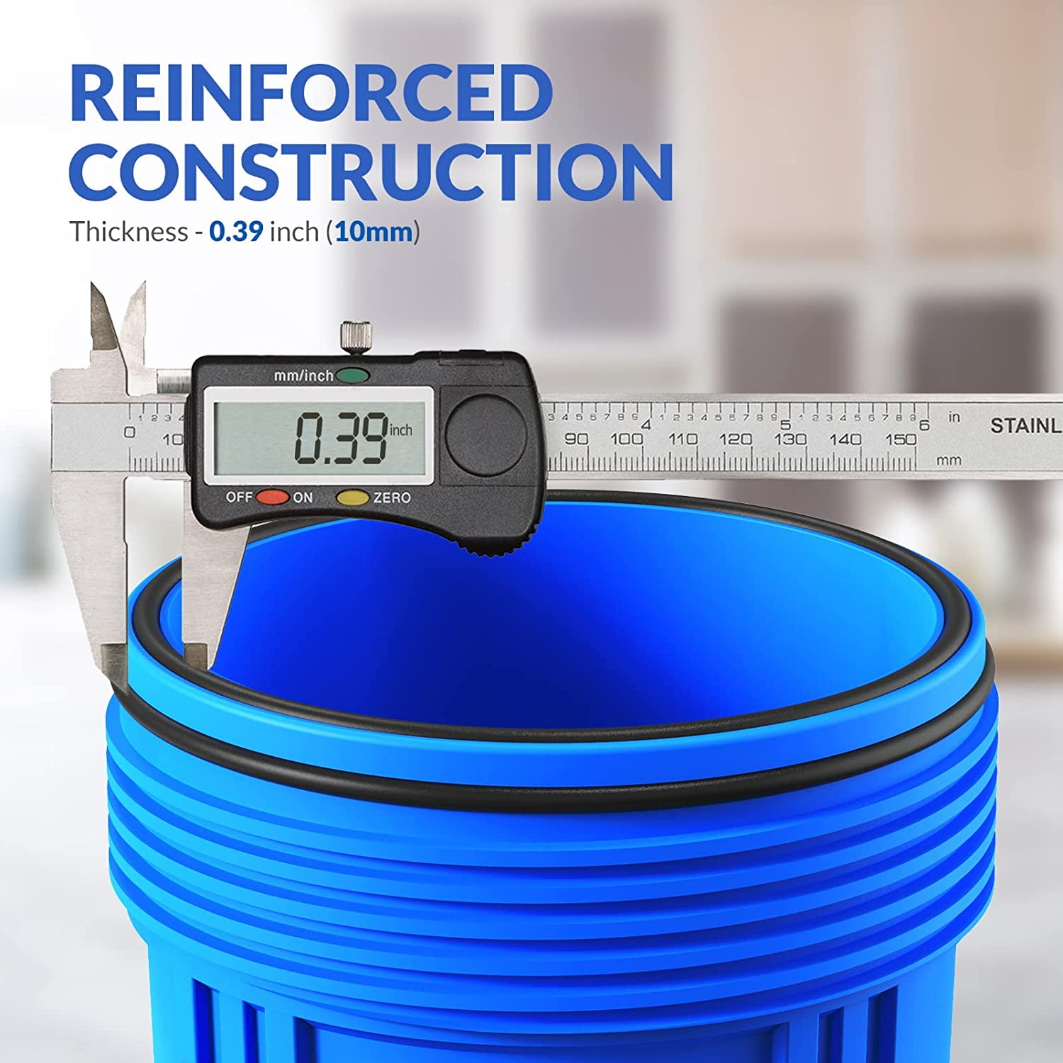 SimPure Whole House Water Filter System, with Carbon Filter and Sediment Filter, 3-Stage Filtration, Highly Reduce Lead, Chlorine, Odor and Taste
