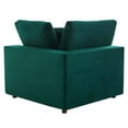 thumbnail image 5 of Modway Commix 6-Piece Down Filled Overstuffed Performance Velvet Sectional Sofa in Green, 5 of 5