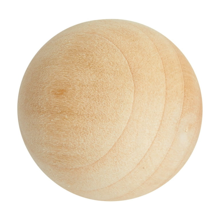 Hygloss Products Wood Craft Balls - Unfinished Natural Wooden Ball –  Assorted Sizes, 48 Pack