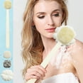 thumbnail image 4 of OAVQHLG3B Shower Brush 4 in 1 Body Brush Back Scrubber Loofah with Long Handle Double Sided Bath Brush for Shower Exfoliating, Foot Scrubber, Massage, 4 of 9