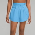 thumbnail image 5 of VV AVEORS Running Shorts For Women Dressy Casual Quick Dry Elastic High Waisted Workout Active Shorts Sport Athletic Short Pants Blue S, 5 of 7