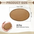 thumbnail image 2 of Uxcell Blank Leatherette Patches, Oval Faux Leather Hats Patches with Adhesive Iron-on Heat Press Laserable Rustic for Hats DIY Fabric Repair Sew Khaki, 2 of 6
