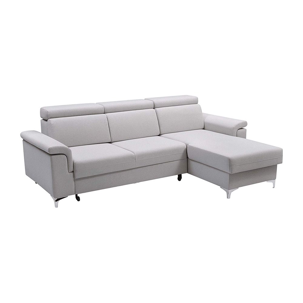 Vermont Futon Sectional Sofa Bed, Sleeper with Storage and Adjustable