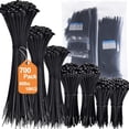 thumbnail image 1 of Heavy Duty Cable Zip Ties, Black Zip Tie Assortment For Professional Results, 1 of 4