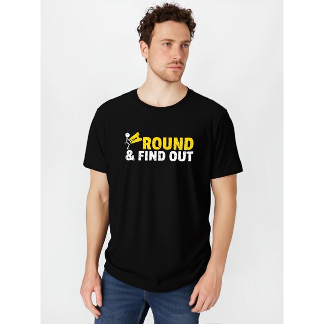 playera gráfica para hombre con diseñoMen's AROUND FIND OUT Graphic Print T-shirt, Casual Short Sleeve Crew Neck , Men's Clothing For Outdoor Tee For Adult, Men, Women, Teen, Teenager, Adolescent, Y