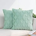thumbnail image 4 of Square/Rectangular Lumbar Plush Throw Pillow Covers, Pack of 2 Luxury Soft Pillowcases, Solid Colors, 2 Kinds (Without Inserts) (Double Sides), 4 of 11