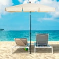 thumbnail image 2 of Outsunny Parasol Rectangulaire de Patio 6,5 X 4 Pi en Aluminium à Inclinaison Réglable, Beige, 2 of 10