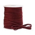 thumbnail image 1 of ruzhgo 1 Rouleau en Cuir Bijoux Faisant Cordon Portable Remplacement DIY Trimmable Solide Couleur Résistant à la Déchirure Collier Cheville Fil Pipe Rose Vin Rouge, 1 of 6