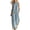 Light blue, variant on 2026 Summer Vacation Outfits Women's 2 Piece Linen Set, Color Block Sleeveless Tank Top Wide Leg Pants Beach Lounge Dressy Business Sets