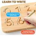 thumbnail image 4 of Educational Toys for 3-5 Year Old, Double-Sided Math Manipulatives Number Counting Blocks Writing Practice Board for Kids, Preschool Learning Montessori Toys for Toddlers 2-4 Years, 4 of 8