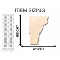 thumbnail image 2 of Unfinished Wood Vermont Shape - State - Craft - up to 46" DIY 14" / 3/4", 2 of 3