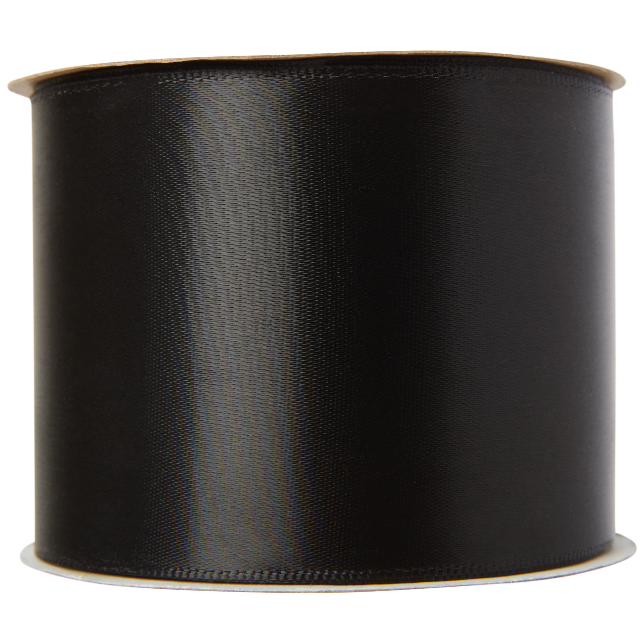 Offray Ribbon, Black 2 1/4 inch Single Face Satin Polyester Ribbon, 9 feet