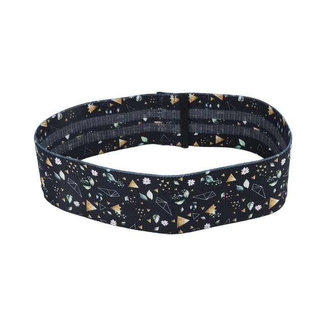 MASEDA Yoga Squat Belt Látex Seda Poliéster Algodón Flexible Durable Ejercicio Bandas de resistencia para piernas y glúteos Negro YUNYI BRAND Deportes