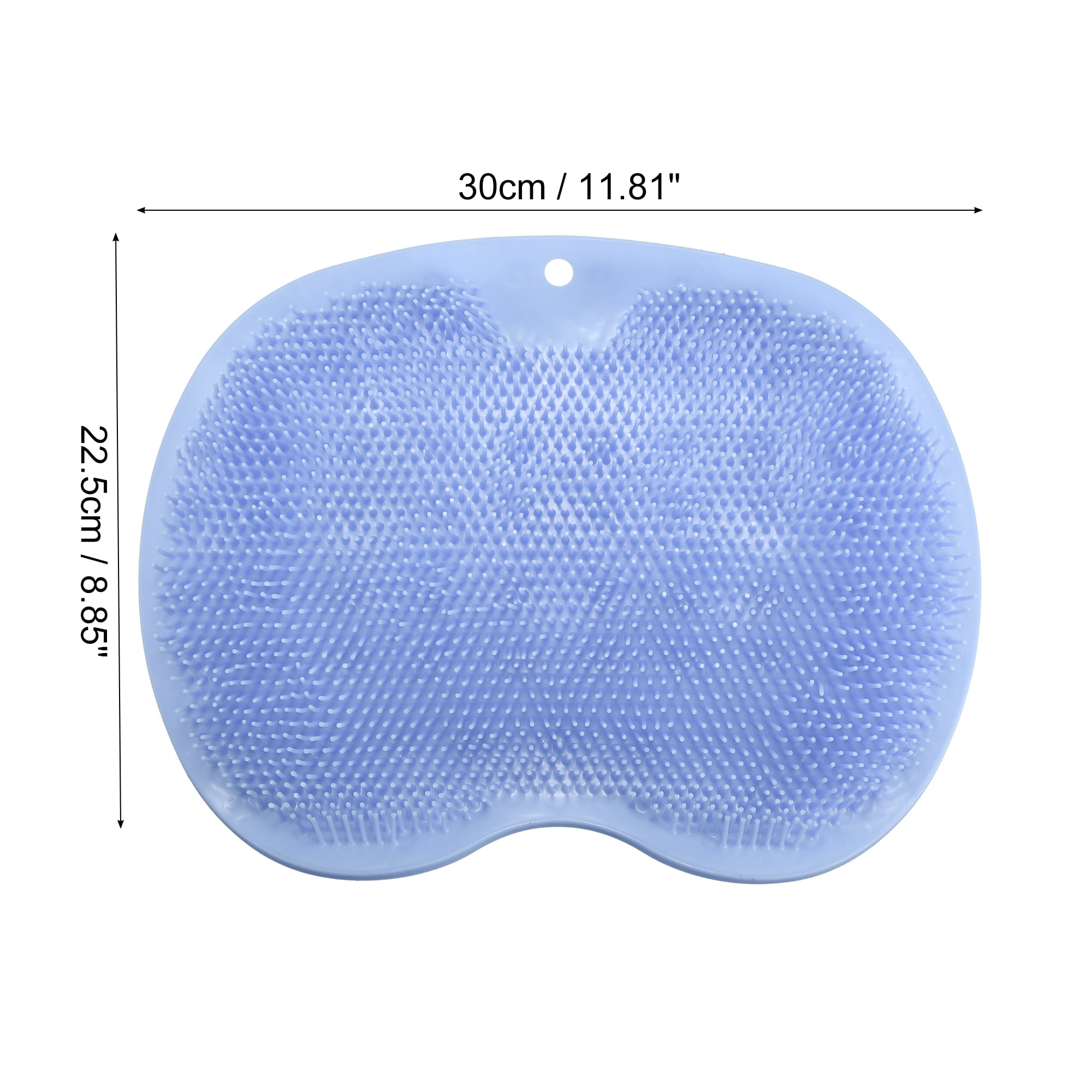 Unique Bargains Foot Clean Massager Scrubber with Suction Cups 11.81"x9.84" Blue