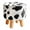 Milk cow, variant on H&B Luxuries Fabric Round Padded Ottoman Foot Rest Stool (4 Legs-Vintage Beige)-ST-OPFS4