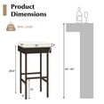 thumbnail image 3 of Costway Patio Rattan Barstools Set of 2 Outdoor Wicker Bar Height Chairs with Footrest, 3 of 8