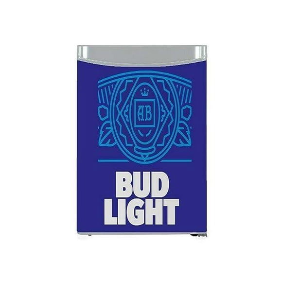 Curtis FR109BULT Bud Light, Mini Fridge with Freezer-1.6 Cu Ft Compact Small Beverage Drinks Refrigerator with Reversible Doors-Perfect for Office, Home, Dorm, or Games Room