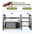 thumbnail image 3 of Estante Para Horno De Microondas Ajustable Organizador Xtellar negro, 3 of 3