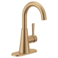 thumbnail image 2 of MOEN 84021BZG Ronan Single Hole Single-Handle Curved Bathroom Faucet in Bronzed Gold, 2 of 8
