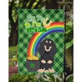 thumbnail image 3 of Longhair Black and Cream Dachshund St. Patrick's Day Flag Garden Size 11.25 in x 15.5 in, 3 of 3