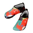 thumbnail image 2 of YOUYEDIAN Kids Boys Girls Swim Water Shoes, Toddler Kids Non-Slip Beach Shoes,Barefoot Sports Shoes Aqua Socks for Beach Outdoor Sports (Vermilion, 4 Big Kid), 2 of 5