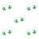 thumbnail image 1 of Cateissary Auricular con cable Auriculares profesionales de silicona Botón de control Cable de fibra Auricular HiFi dinámico Auricular Verde 5Conjunto, 1 of 6