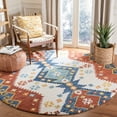 thumbnail image 2 of SAFAVIEH Aspen Pemala Abstract Area Rug, Ivory/Blue, 7' x 7' Round, 2 of 10