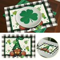 thumbnail image 1 of Binwennn Table Place Mats round Table Mats Set Clear Table Mat Set Easter Linen Placemat Rabbit Easter Egg Restaurant Living Room Home Decoration Dining Table Insulation, 1 of 7
