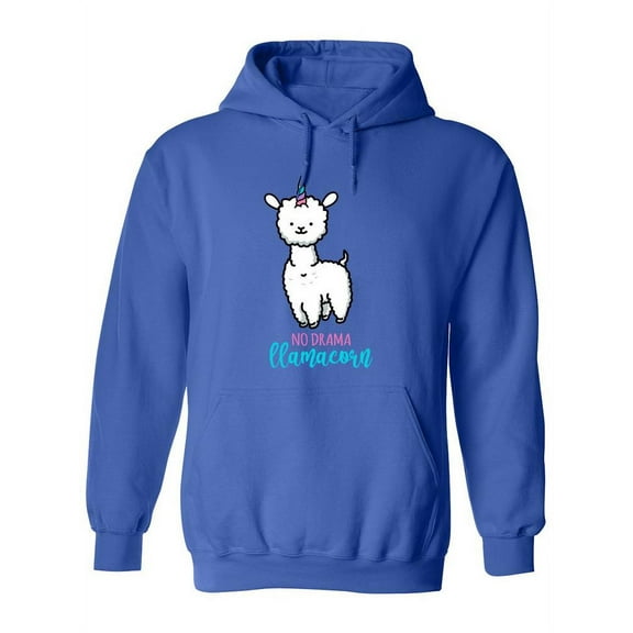 No Drama Llamacorn Hoodie Women -SPIdeals Designs, Female 4X-Large