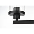 thumbnail image 4 of Living District Saanvi 4-Light Iron & Glass Bath Sconce in Black/Clear, 4 of 6