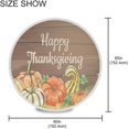 thumbnail image 3 of Coolnut Thanksgiving Pumpkins Round Tablecloth 60In, Water Resistant Spill Proof Large Table Cover for Indoor & Outdoor Family Gathering Dinner, BBQ Halloween Decoration, 3 of 7