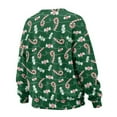 thumbnail image 5 of Xoenoiee Christmas Candy Print Women Casual Oversized Sweatshirts Xmas Long Sleeve Pullover Jackets Fall Winter Outfits with Side Slits, Size S, 5 of 7