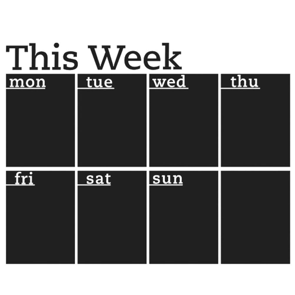 SHISUYAN Household Chalkboard Sticker Daily Use Wall Sticker Self-adhesive Schedule Board