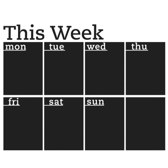 Plan Board Black Rectangular Self-Adhesive 1Pcs 22.8X17.7X0.1In Students Teachers