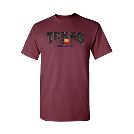 Zexpa Arel State And Country Est 1845 Texas Men S T Shirt This On Opens A Dialog That Displays Additional Images For Product With The Option To Zoom In Or Out