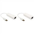 thumbnail image 1 of 2X USB-C vers Ethernet NIC Type-C vers RJ45 LAN Connecteur de Dongle Réseau, pour Adaptateur Réseau 3 vers, 2 x Connecteur Réseau, Blanc, 1 of 6