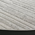 thumbnail image 3 of SAFAVIEH Stella Rhetta Solid Indoor/Outdoor Area Rug, Ivory/Gray, 6'7" x 6'7" Round, 3 of 14